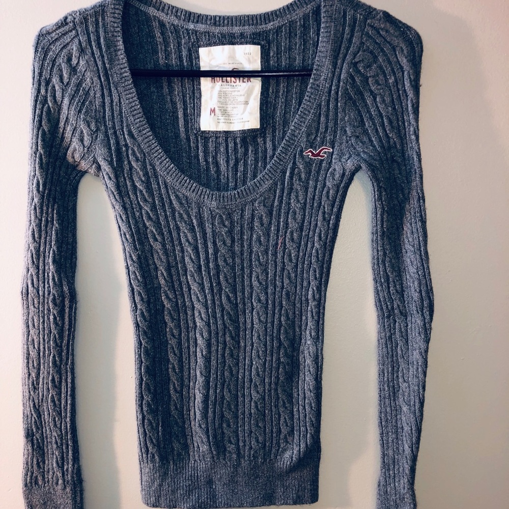 Gray Hollister sweater